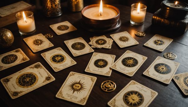 Les tarots anciens renferment des symboles occultes puissants ici
