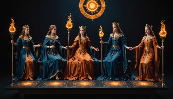 Relier les éléments astrologiques aux figures des arcanes mineurs